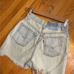 Vintage Levi Light Blue Denim Women Shorts
